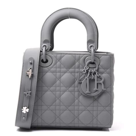 lady dior gray matte|small lady dior bag price.